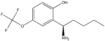 2-((1R)-1-AMINOPENTYL)-4-(TRIFLUOROMETHOXY)PHENOL 结构式