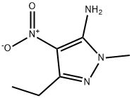 5-ETHYL-2-METHYL-4-NITRO-2H-PYRAZOL-3-YLAMINE 结构式