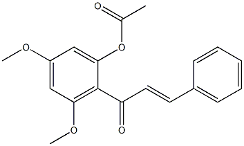 ACETIC ACID 3,5-DIMETHOXY-2-[(E)-(3-PHENYL-ACRYLOYL)]-PHENYL ESTER 结构式
