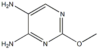2-METHOXYPYRIMIDINE-4,5-DIAMINE 结构式