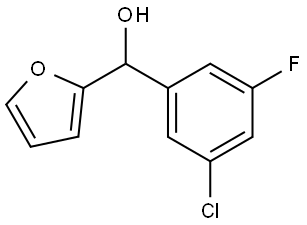 3-Chloro-5-fluorophenyl-(2-furyl)methanol 结构式