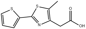 2-[5-METHYL-2-(2-THIENYL)-1,3-THIAZOL-4-YL]ACETIC ACID 结构式