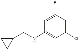 (1R)(5-CHLORO-3-FLUOROPHENYL)CYCLOPROPYLMETHYLAMINE 结构式