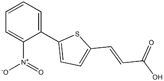 (2E)-3-[5-(2-NITROPHENYL)THIEN-2-YL]ACRYLIC ACID 结构式