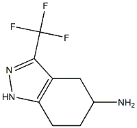 5-AMINO-4,5,6,7-TETRAHYDRO-3-TRIFLUOROMETHYL-1H-INDAZOLE 结构式