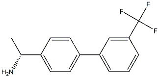 (1R)-1-(4-[3-(Trifluoromethyl)phenyl]phenyl)ethylamine 结构式