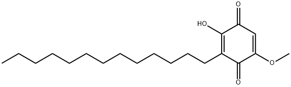 2-羟基-5-甲氧基-3-三癸基环己-2,5-二烯-1,4-二酮 结构式