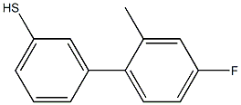 3-(4-FLUORO-2-METHYLPHENYL)THIOPHENOL 结构式