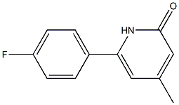 6-(4-FLUOROPHENYL)-4-METHYLPYRIDIN-2(1H)-ONE 结构式