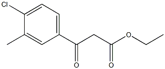 ETHYL (4-CHLORO-3-METHYLBENZOYL)ACETATE 结构式