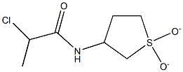 2-CHLORO-N-(1,1-DIOXIDOTETRAHYDROTHIEN-3-YL)PROPANAMIDE 结构式