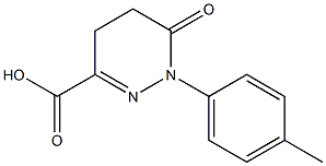 1-(4-METHYLPHENYL)-6-OXO-1,4,5,6-TETRAHYDROPYRIDAZINE-3-CARBOXYLIC ACID 结构式