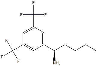 (1R)-1-[3,5-BIS(TRIFLUOROMETHYL)PHENYL]PENTYLAMINE 结构式