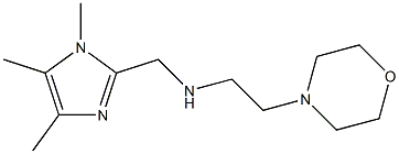 (2-MORPHOLIN-4-YL-ETHYL)-(1,4,5-TRIMETHYL-1H-IMIDAZOL-2-YLMETHYL)-AMINE 结构式