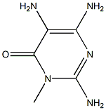 2,5,6-TRIAMINO-3-METHYLPYRIMIDIN-4(3H)-ONE 结构式