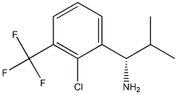 (1S)-1-[2-CHLORO-3-(TRIFLUOROMETHYL)PHENYL]-2-METHYLPROPYLAMINE 结构式