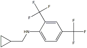 (1R)[2,4-BIS(TRIFLUOROMETHYL)PHENYL]CYCLOPROPYLMETHYLAMINE 结构式