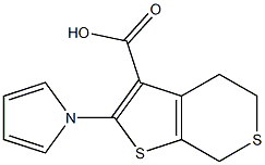 2-(1H-PYRROL-1-YL)-4,7-DIHYDRO-5H-THIENO[2,3-C]THIOPYRAN-3-CARBOXYLIC ACID 结构式