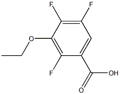 3-ETHOXY-2,4,5-TRIFLUOROBENZOIC ACID 结构式