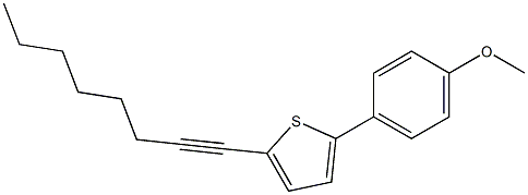 2-(4-METHOXYPHENYL)-5-OCT-1-YNYLTHIOPHENE 结构式