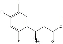 METHYL (3S)-3-AMINO-3-(2,4,5-TRIFLUOROPHENYL)PROPANOATE 结构式