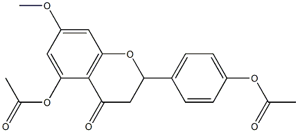 ACETIC ACID 4-(5-ACETOXY-7-METHOXY-4-OXO-CHROMAN-2-YL)-PHENYL ESTER 结构式