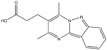 3-(2,4-DIMETHYLPYRIMIDO[1,2-B]INDAZOL-3-YL)PROPANOIC ACID 结构式