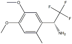 (1R)-1-(4,5-DIMETHOXY-2-METHYLPHENYL)-2,2,2-TRIFLUOROETHYLAMINE 结构式