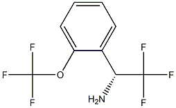 (1R)-2,2,2-TRIFLUORO-1-[2-(TRIFLUOROMETHOXY)PHENYL]ETHYLAMINE 结构式