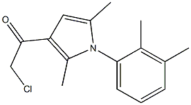 2-CHLORO-1-[1-(2,3-DIMETHYLPHENYL)-2,5-DIMETHYL-1H-PYRROL-3-YL]ETHANONE 结构式
