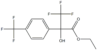 3,3,3-TRIFLUORO-2-HYDROXY-2-(4-TRIFLUOROMETHYLPHENYL)PROPIONIC ACID ETHYL ESTER 结构式