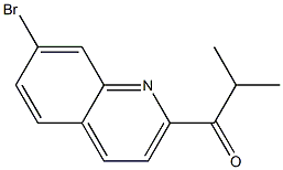 1-(7-BROMOQUINOLIN-2-YL)-2-METHYLPROPAN-1-ONE 结构式