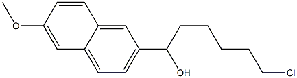 6-CHLORO-1-(6-METHOXY-2-NAPHTHYL)-1-HEXANOL 结构式