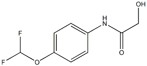 N-[4-(DIFLUOROMETHOXY)PHENYL]-2-HYDROXYACETAMIDE 结构式