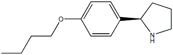 1-((2R)Pyrrolidin-2-yl)-4-butoxybenzene 结构式