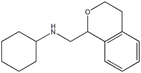 N-(3,4-DIHYDRO-1H-ISOCHROMEN-1-YLMETHYL)CYCLOHEXANAMINE 结构式