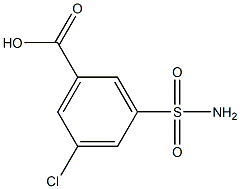 3-(Aminosulfonyl)-5-chlorobenzoic acid 结构式