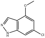 6-氯-4-甲氧基-吲唑 结构式