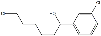 6-CHLORO-1-(3-CHLOROPHENYL)-1-HEXANOL 结构式