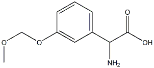 AMINO-(3-METHOXYMETHOXY-PHENYL)-ACETIC ACID 结构式