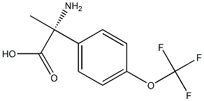 (2R)-2-AMINO-2-[4-(TRIFLUOROMETHOXY)PHENYL]PROPANOIC ACID 结构式