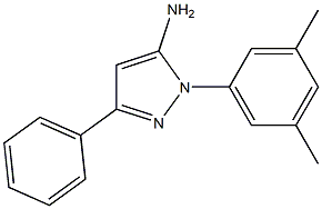 1-(3,5-DIMETHYLPHENYL)-3-PHENYL-1H-PYRAZOL-5-AMINE 结构式