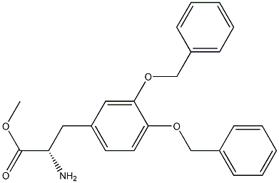 Methyl (2S)-2-amino-3-[3,4-bis(phenylmethoxy)phenyl]propanoate 结构式