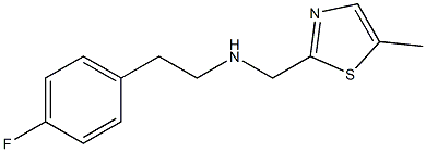 [2-(4-FLUORO-PHENYL)-ETHYL]-(5-METHYL-THIAZOL-2-YLMETHYL)-AMINE 结构式