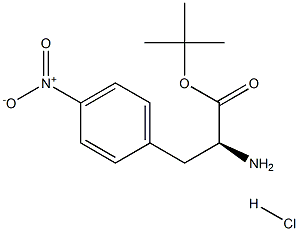 4-NITRO-L-PHENYLALANINE TERT-BUTYL ESTER HYDROCHLORIDE 结构式
