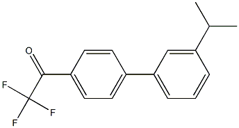 4'-(3-ISOPROPYLPHENYL)-2,2,2-TRIFLUOROACETOPHENONE 结构式