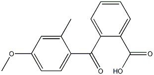 2-(4-METHOXY-2-METHYLBENZOYL)BENZOIC ACID 结构式