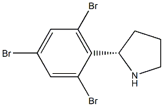 (2S)-2-(2,4,6-Tribromophenyl)pyrrolidine 结构式