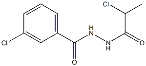 3-CHLORO-N'-(2-CHLOROPROPANOYL)BENZOHYDRAZIDE 结构式