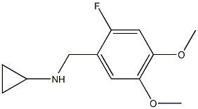(1S)CYCLOPROPYL(2-FLUORO-4,5-DIMETHOXYPHENYL)METHYLAMINE 结构式